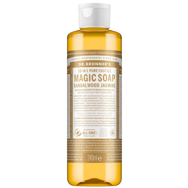 Dr. Bronner - Savon liquide naturel Jasmin Bois de Santal