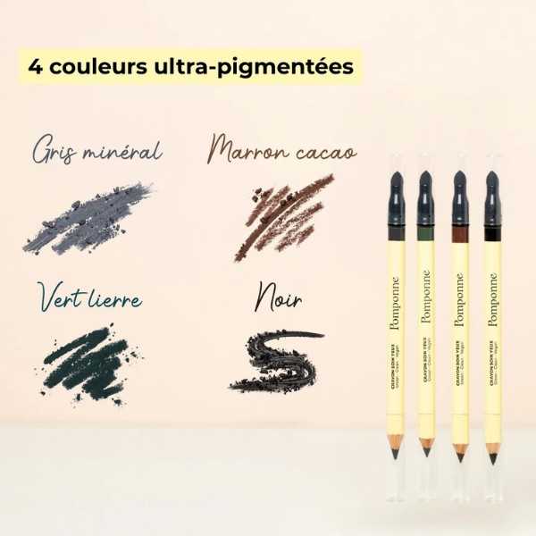 Pomponne - Crayon Soin Yeux - Gris min&eacute;ral