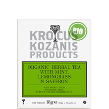Infusion de Safran à la Menthe & Mélisse citronnelle Krocus Kozanis - Infusion bio de Safran à la Menthe & Mélisse citronnelle