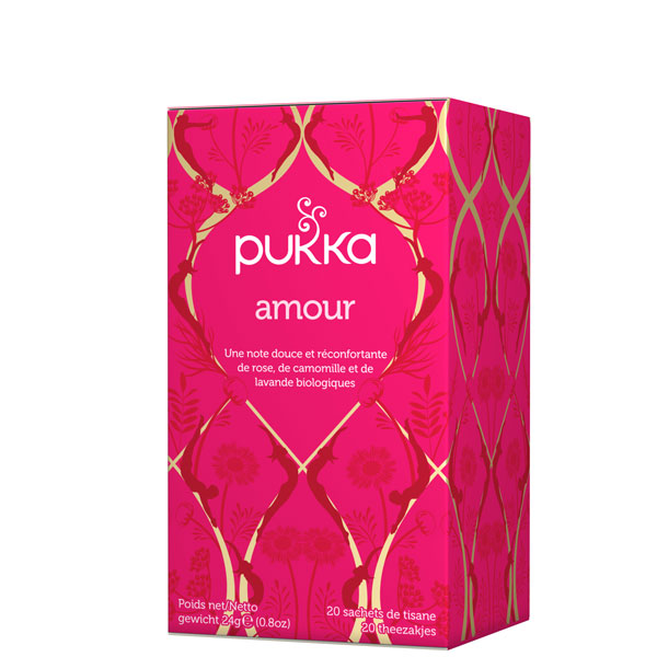 Pukka - Love - Tisane bio à la rose, camomille et lavande