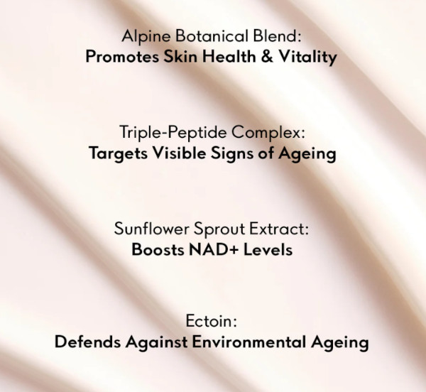 Actifs de la crème naturelle de luxe Susanne Kaufmann