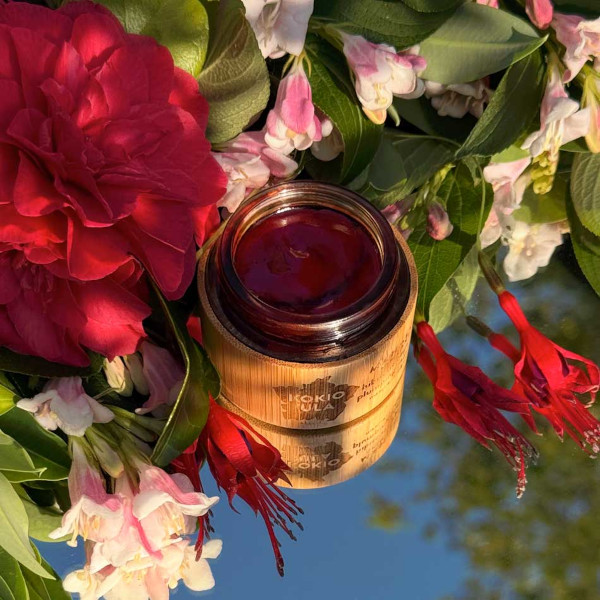 Kokio Ula hibiscus peptide plumping mask from Mahalo skincare
