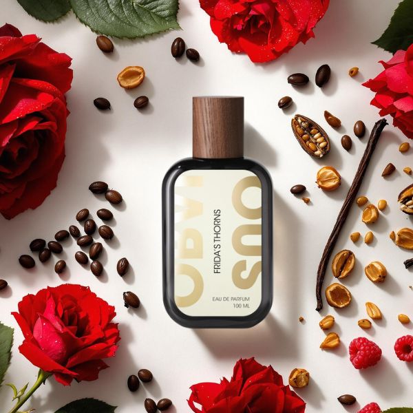 Flacon de Frida’s Thorns, rose, cacao et patchouli