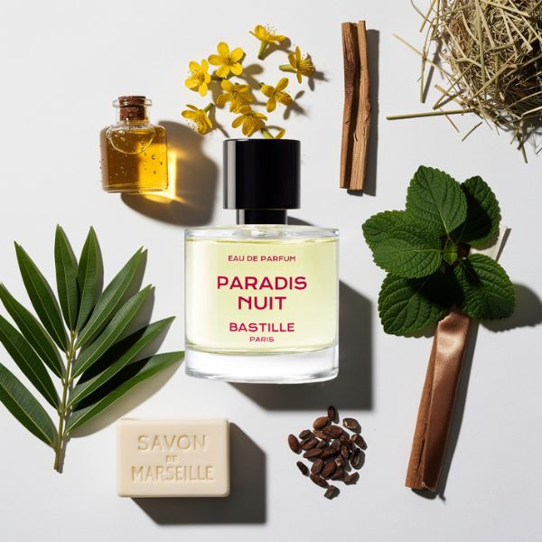 Flacon de Paradis Nuit, nuit étoilée et douceur enveloppante