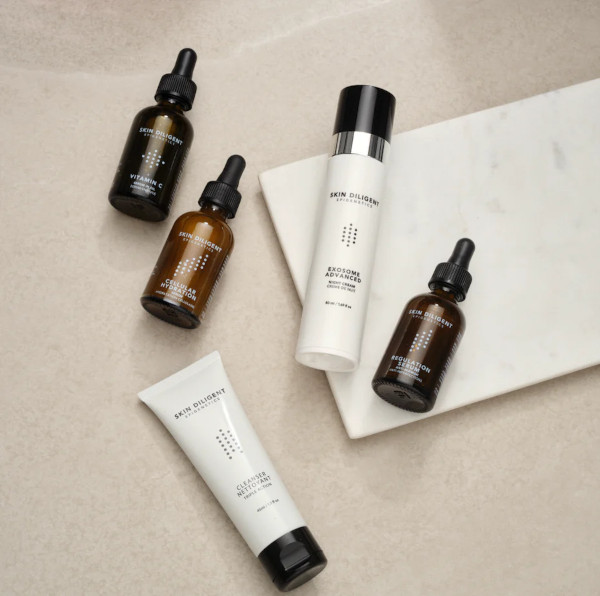Produits de soin de la marque Skin Diligent