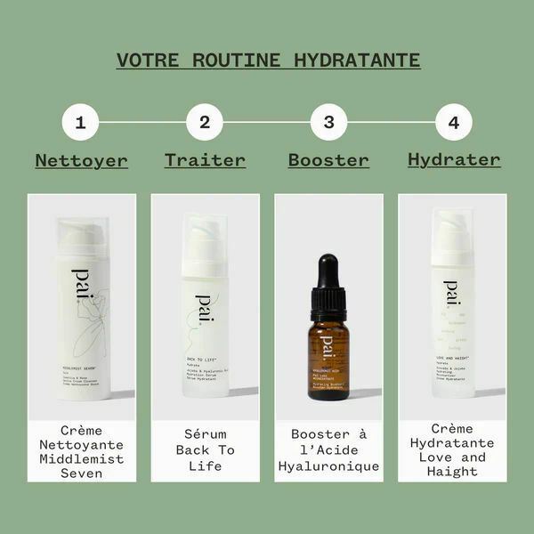 Routine de soin hydratante pour peau sensible