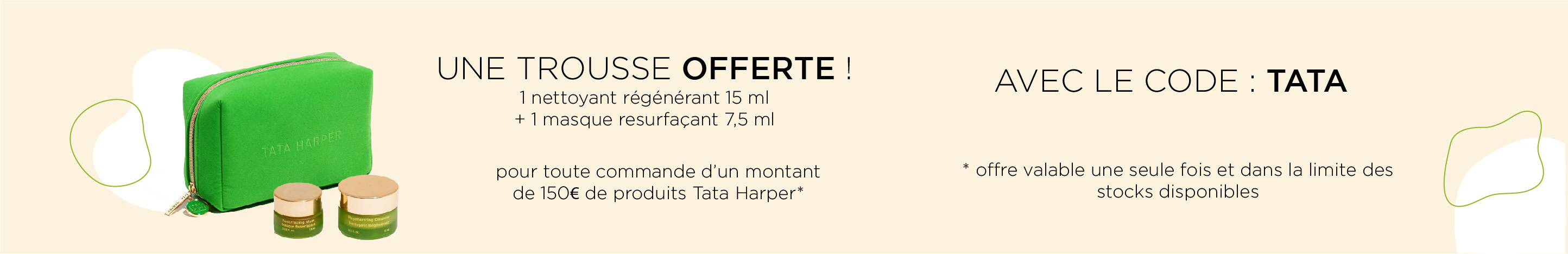 Cadeau promo discount Tata Harper